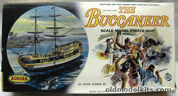 Aurora 1/100 The Buccaneer Pirate Ship, 429-198 plastic model kit